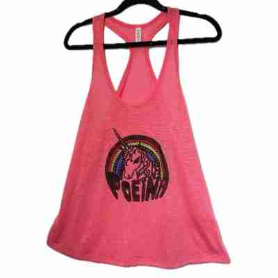Racer Back Pink Tank Top