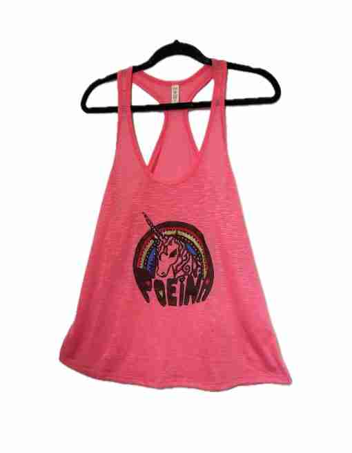 Racer Back Pink Tank Top