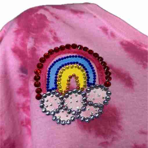 Sparkle Rainbow Tye Dye t-shirt - Image 2